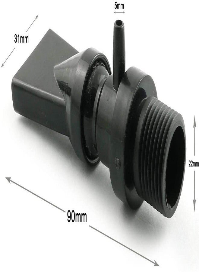 فوهة بلاستيكية على شكل منقار البط لحوض السمك من VAYINATO®، فوهة مخرج مضخة الإرجاع، وصلات سباكة 16 مم - عبوة من قطعة واحدة من Petzlifeworld - Image 3